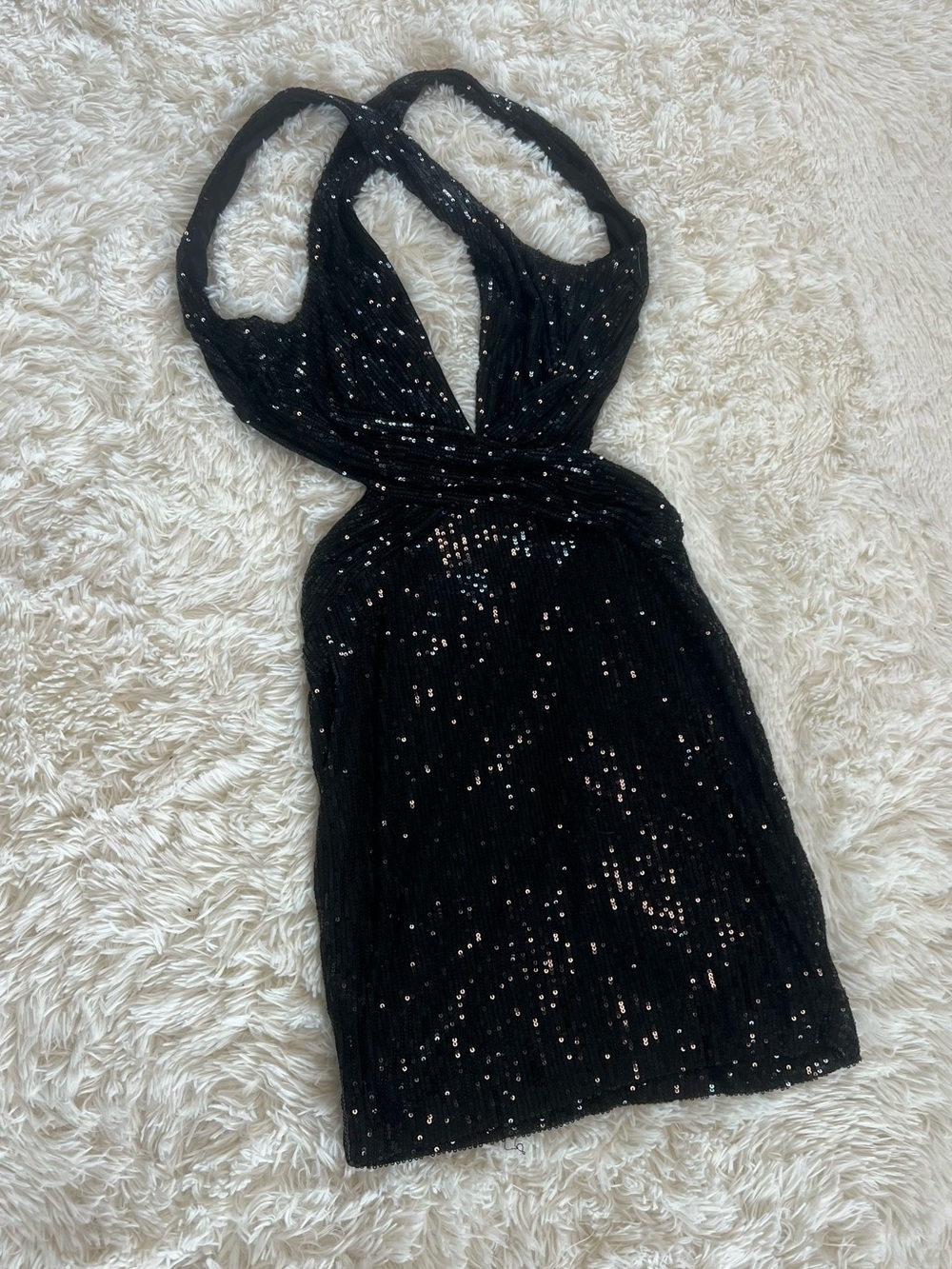NWT Windsor Black Sequin Party Dress